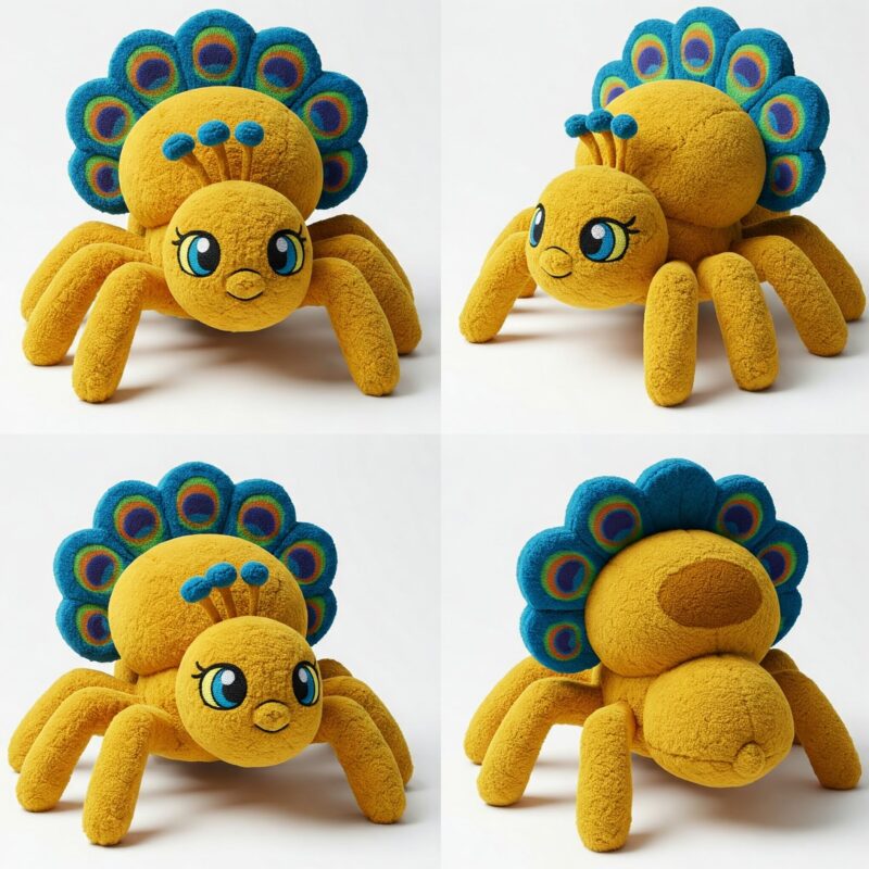 Peaspider the Ornate Weaver™ – A Unique Hybrid Plush | Abnomals™ Exclusive