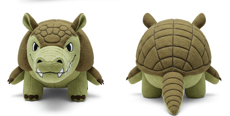 Crocodillo the Armored Snapper™ – A Bold Hybrid Plush | Abnomals™ Exclusive