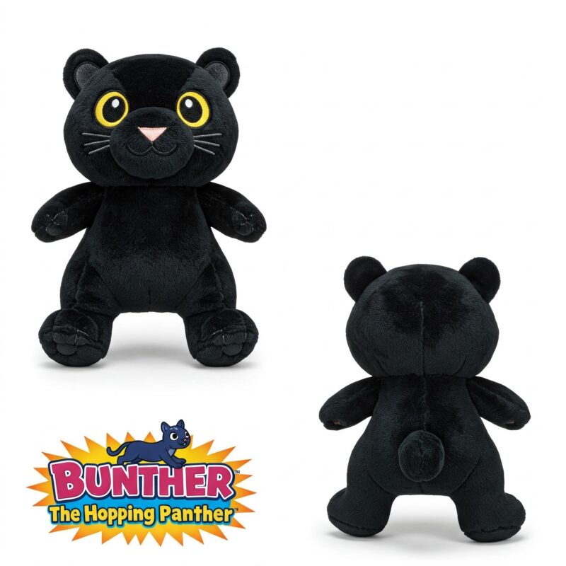 Bunther the Hopping Panther™ – A Bold Hybrid Plush | Abnomals™ Exclusive