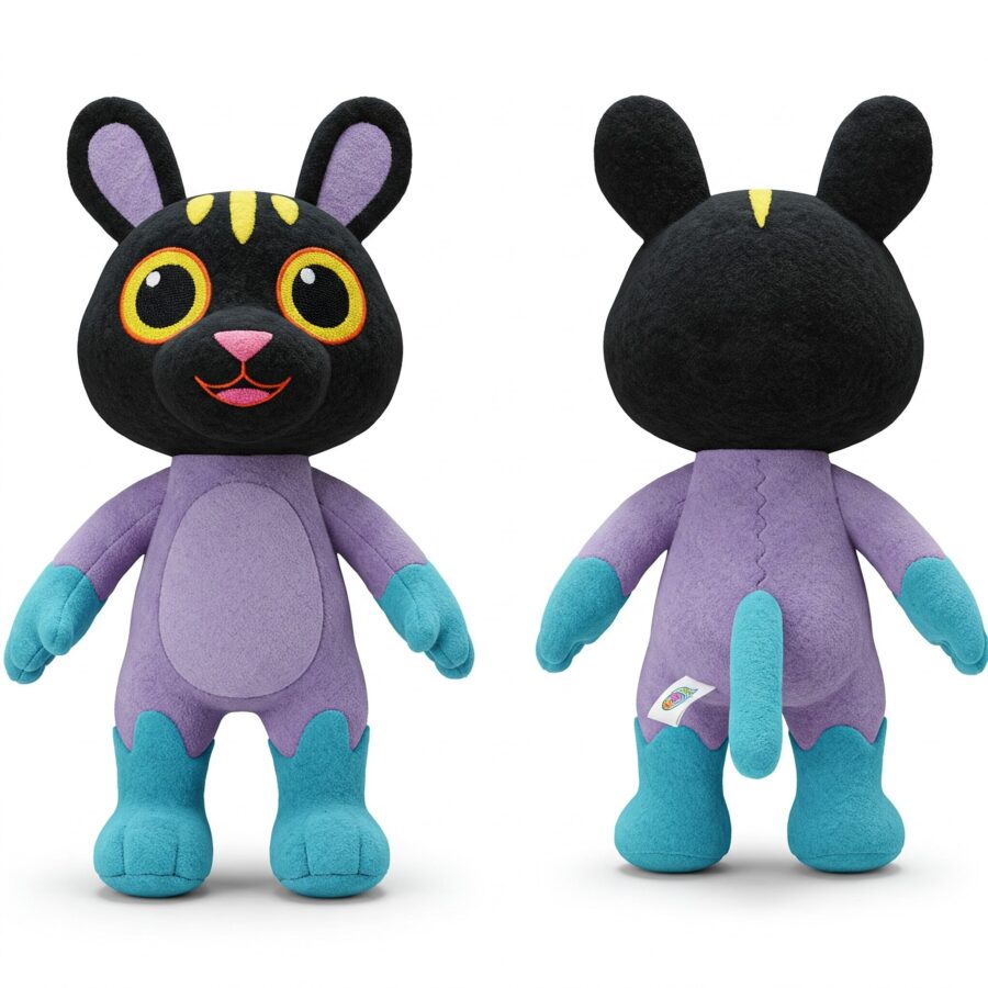 Bunther the Hopping Panther™ – A Bold Hybrid Plush | Abnomals™ Exclusive