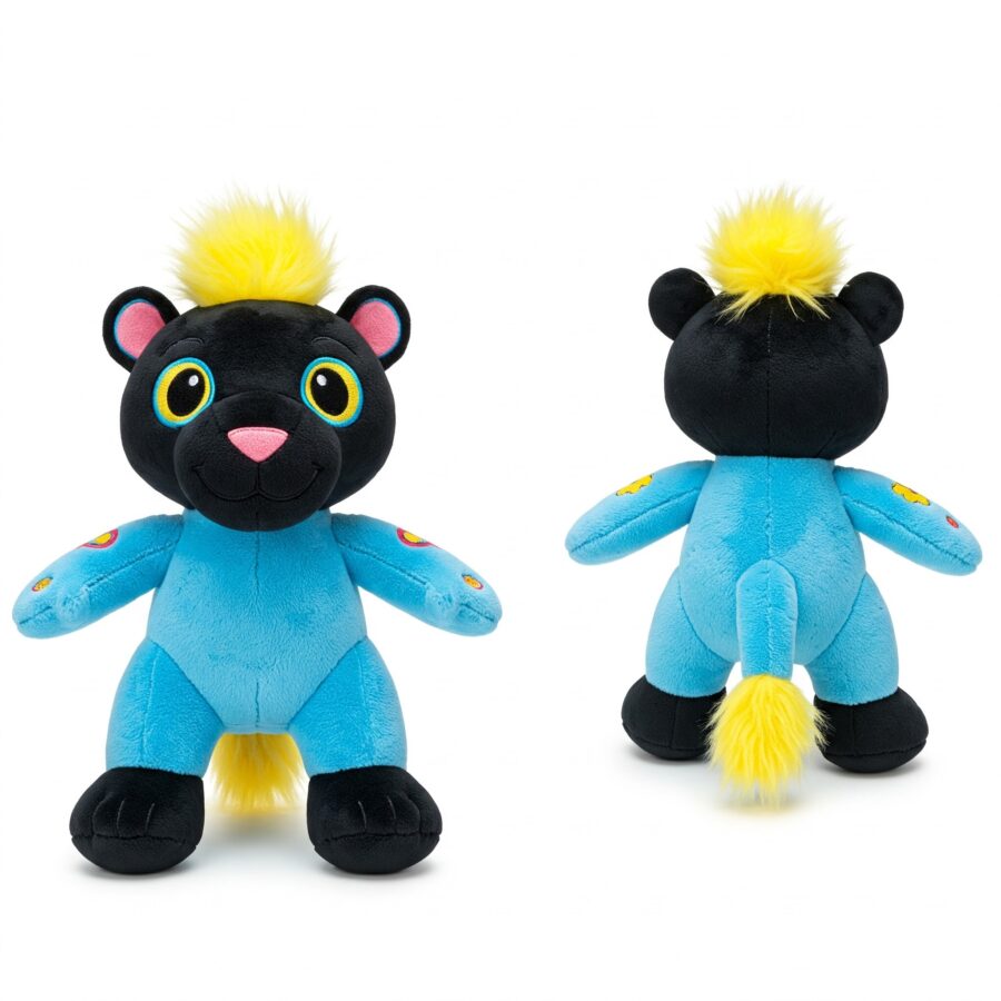 Bunther the Hopping Panther™ – A Bold Hybrid Plush | Abnomals™ Exclusive