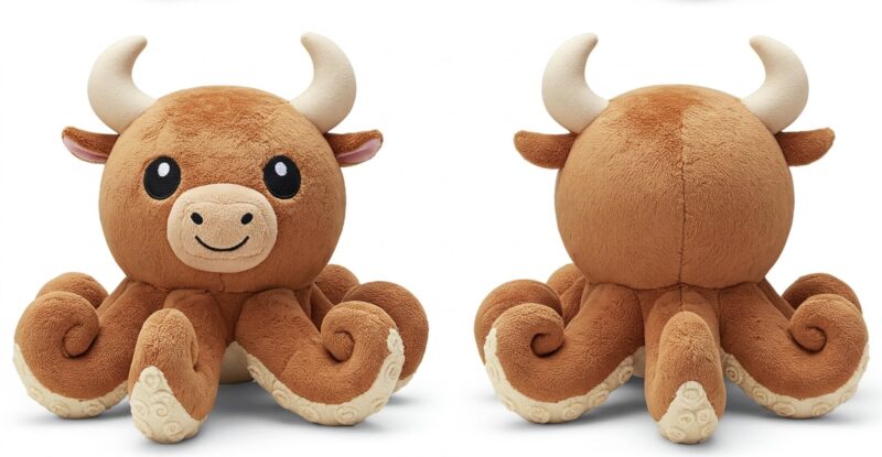 Octobull the Deep Sea Charger™ – A Bold Hybrid Plush | Abnomals™ Exclusive