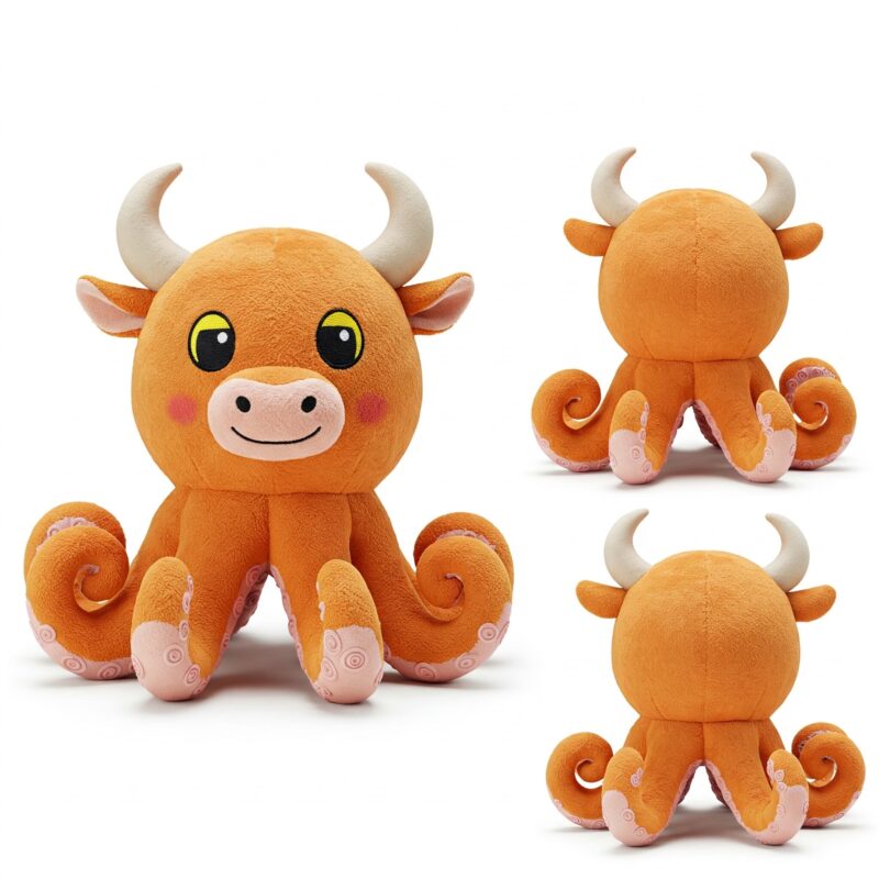 Octobull the Deep Sea Charger™ – A Bold Hybrid Plush | Abnomals™ Exclusive