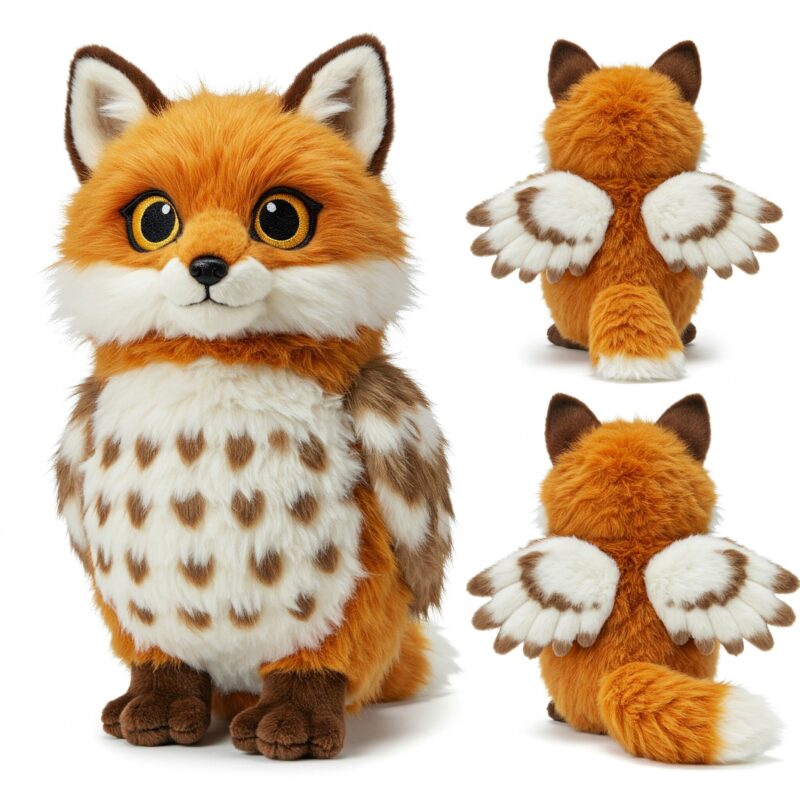 Foxowl the Sly Flyer™ – A Cunning Hybrid Plush | Abnomals™ Exclusive