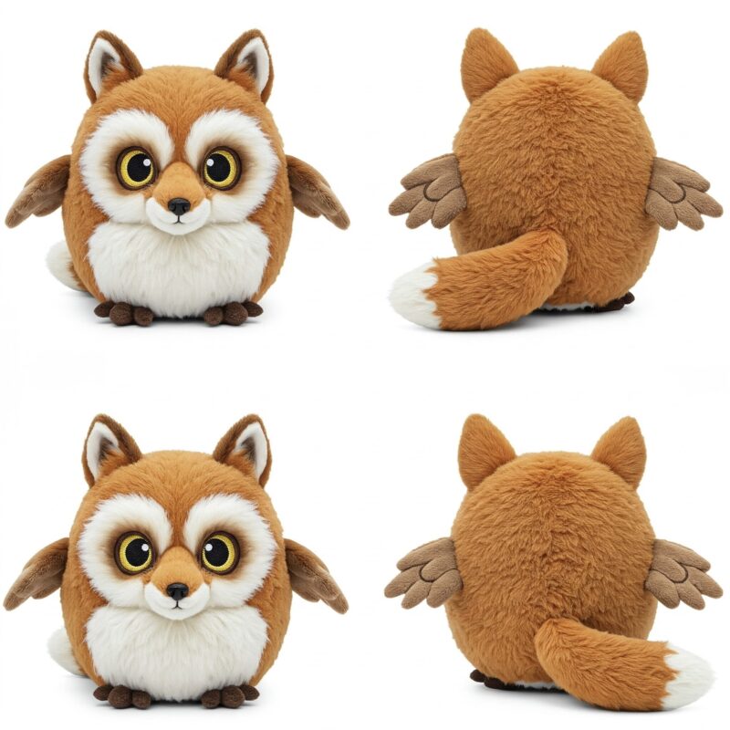 Foxowl the Sly Flyer™ – A Cunning Hybrid Plush | Abnomals™ Exclusive