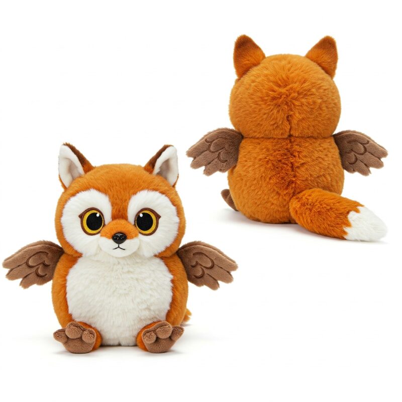 Foxowl the Sly Flyer™ – A Cunning Hybrid Plush | Abnomals™ Exclusive