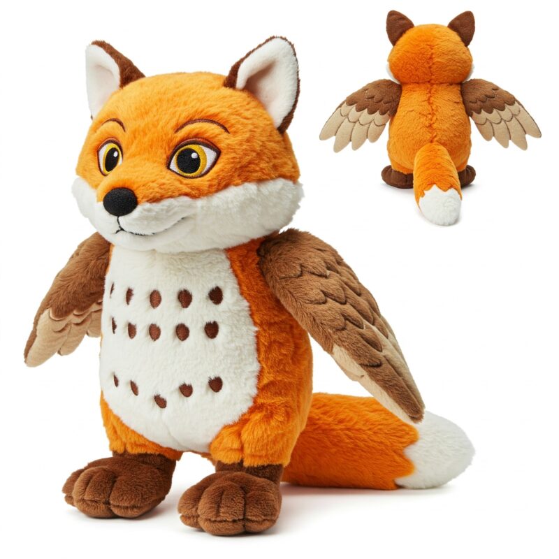 Foxowl the Sly Flyer™ – A Cunning Hybrid Plush | Abnomals™ Exclusive