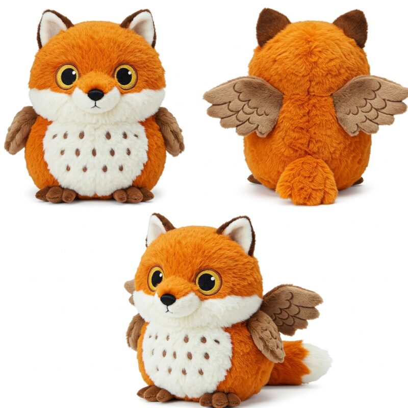 Foxowl the Sly Flyer™ – A Cunning Hybrid Plush | Abnomals™ Exclusive