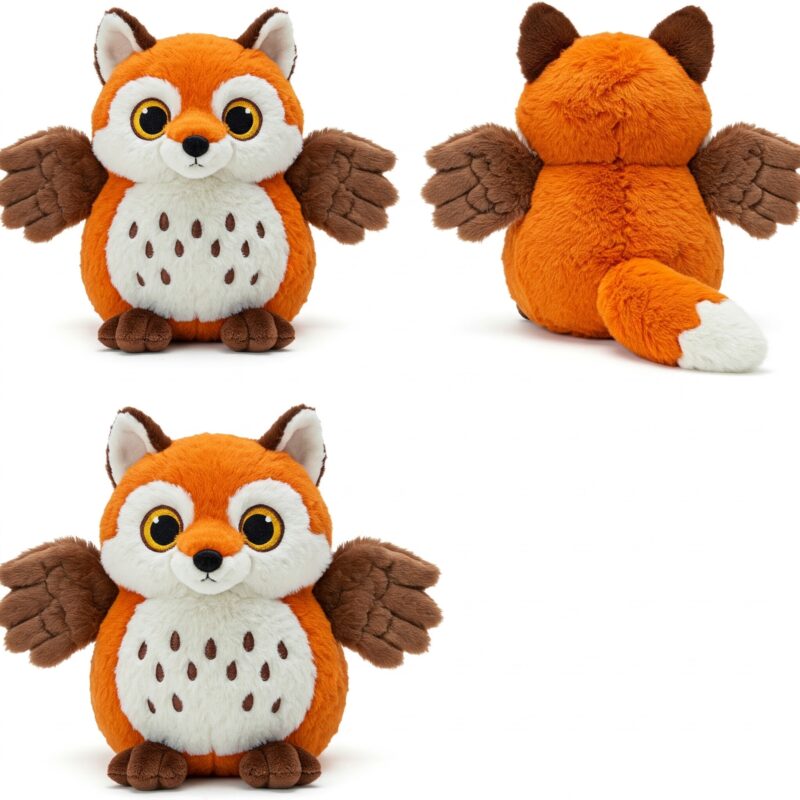 Foxowl the Sly Flyer™ – A Cunning Hybrid Plush | Abnomals™ Exclusive