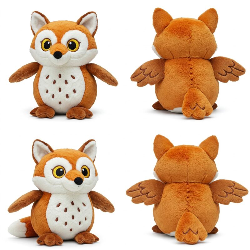 Foxowl the Sly Flyer™ – A Cunning Hybrid Plush | Abnomals™ Exclusive