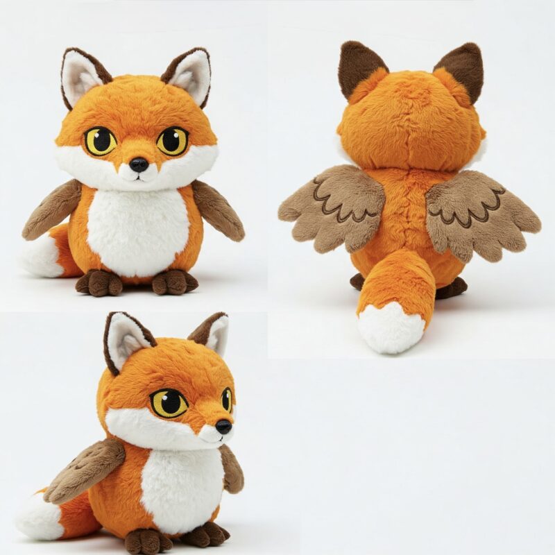 Foxowl the Sly Flyer™ – A Cunning Hybrid Plush | Abnomals™ Exclusive