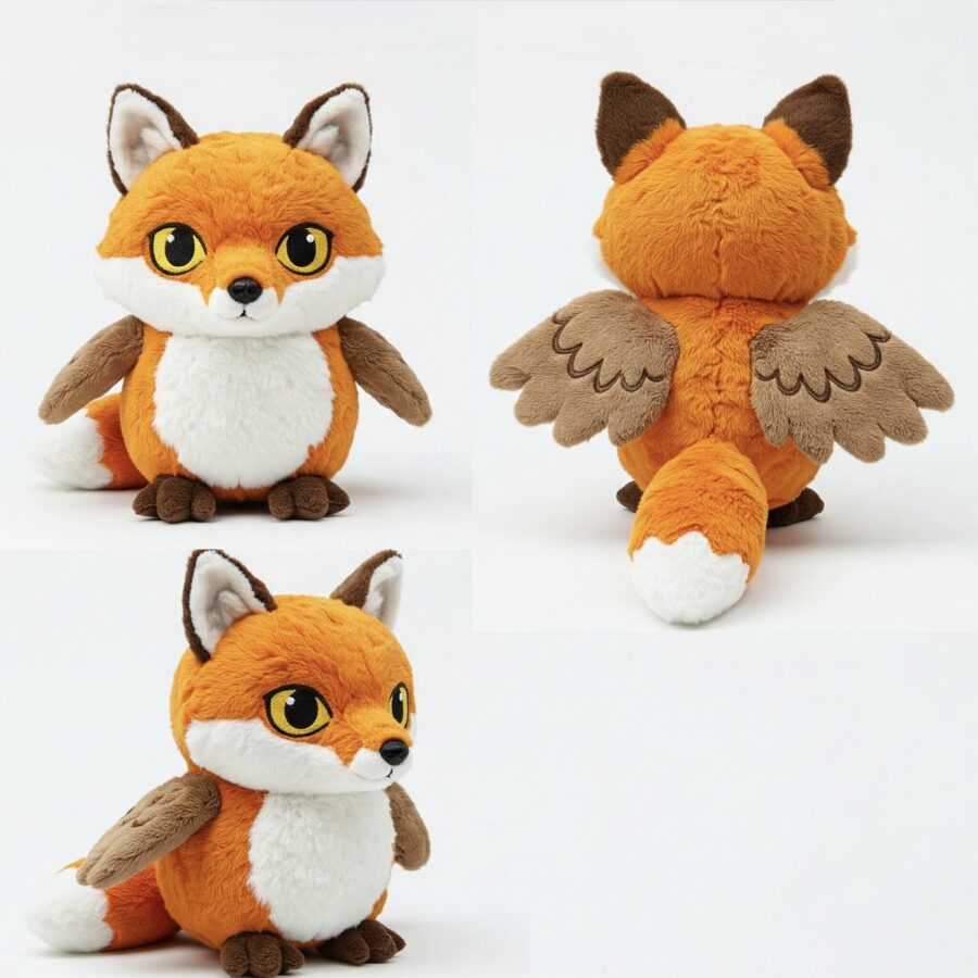Foxowl the Sly Flyer™ – A Cunning Hybrid Plush | Abnomals™ Exclusive