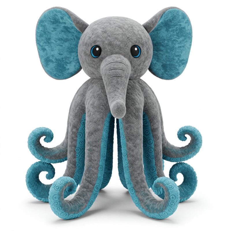 Elephatopus the Deep Diver™ – A Majestic Hybrid Plush | Abnomals™ Exclusive