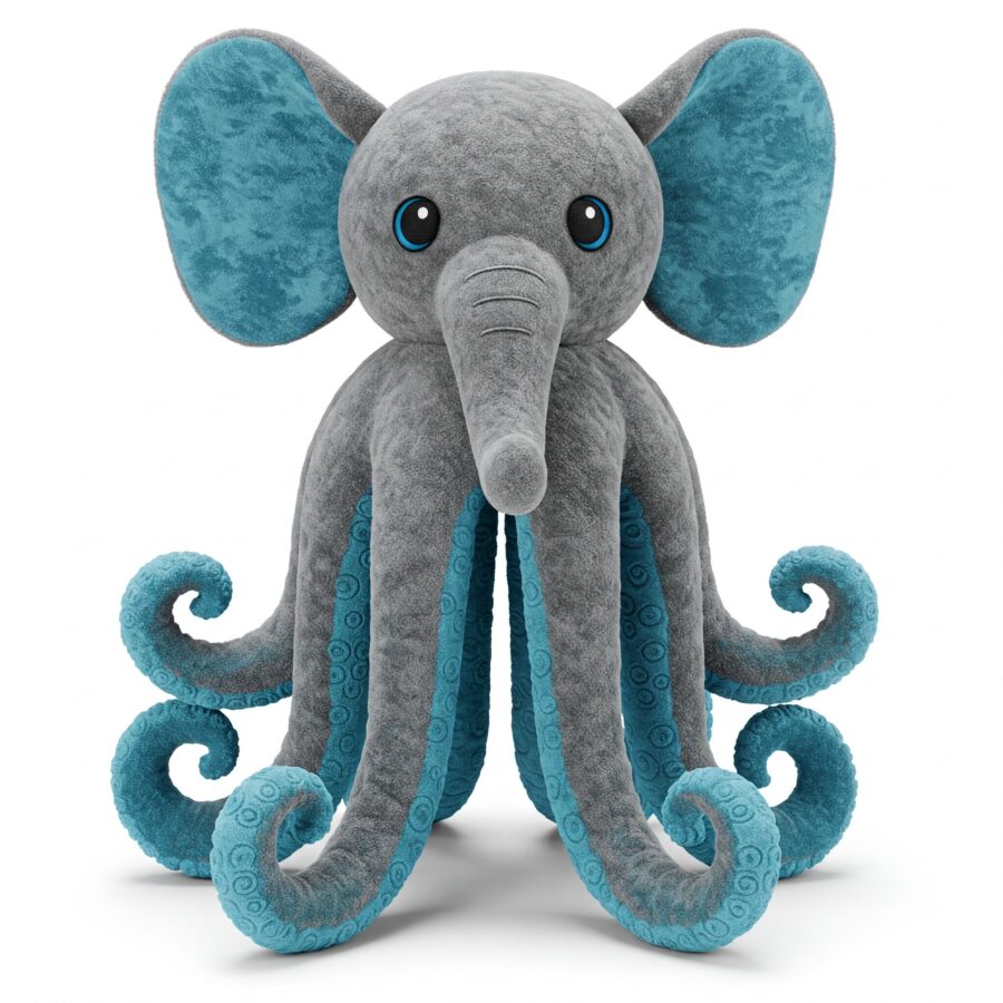 Elephatopus the Deep Diver™ – A Majestic Hybrid Plush | Abnomals™ Exclusive