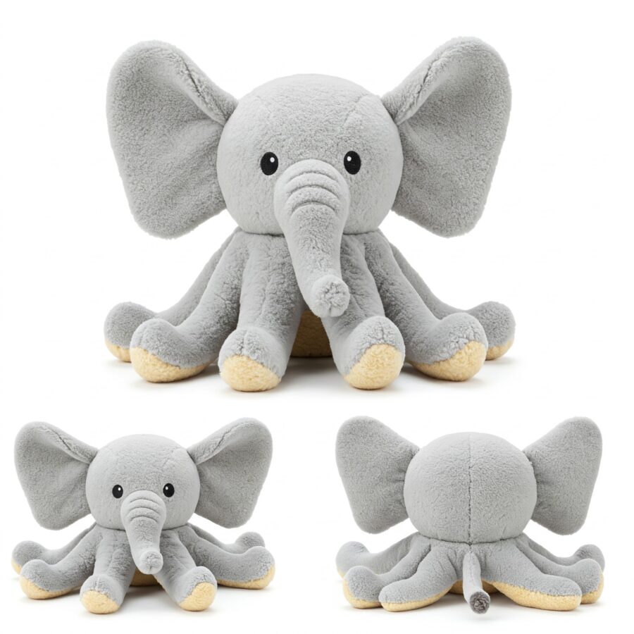 Elephatopus the Deep Diver™ – A Majestic Hybrid Plush | Abnomals™ Exclusive