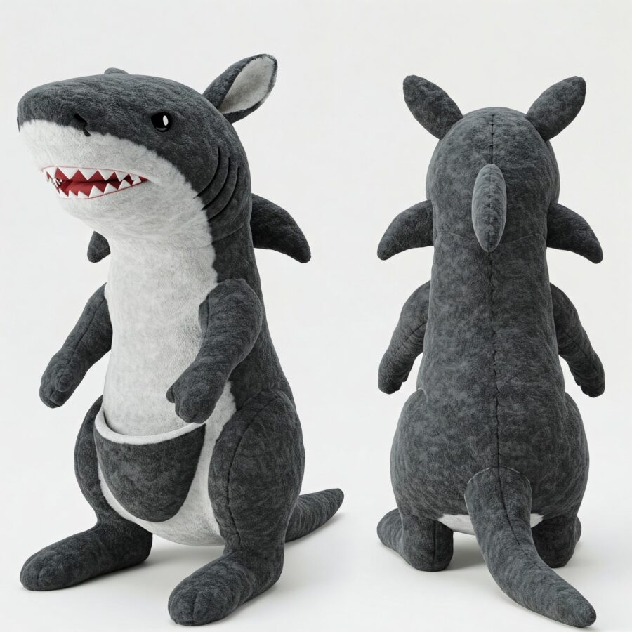 Sharkaroo the Jumping Jaws™ – A Dynamic Hybrid Plush | Abnomals™ Exclusive