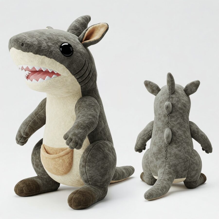 Sharkaroo the Jumping Jaws™ – A Dynamic Hybrid Plush | Abnomals™ Exclusive