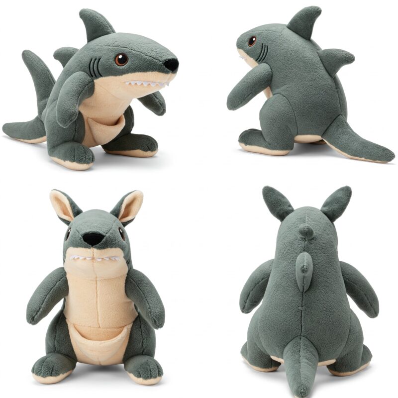 Sharkaroo the Jumping Jaws™ – A Dynamic Hybrid Plush | Abnomals™ Exclusive