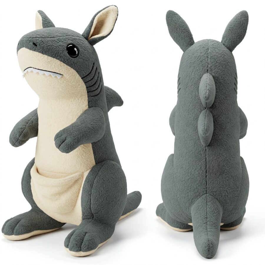Sharkaroo the Jumping Jaws™ – A Dynamic Hybrid Plush | Abnomals™ Exclusive