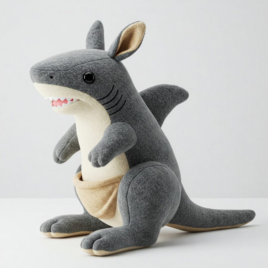 Sharkaroo the Jumping Jaws™ – A Dynamic Hybrid Plush | Abnomals™ Exclusive