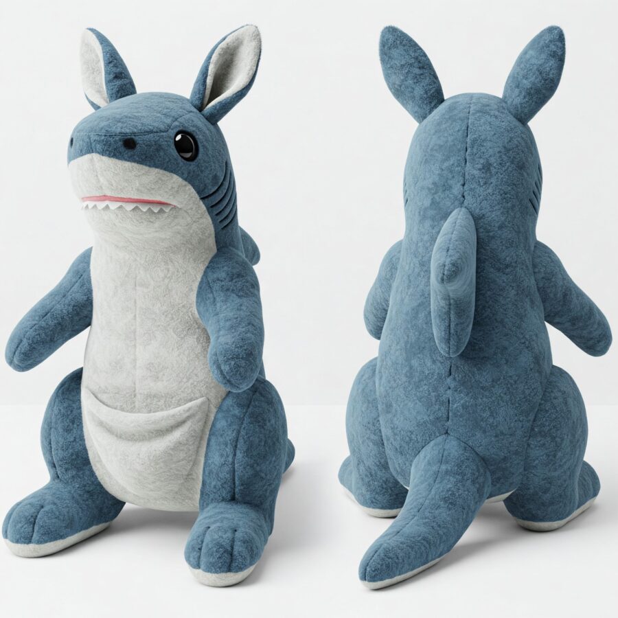 Sharkaroo the Jumping Jaws™ – A Dynamic Hybrid Plush | Abnomals™ Exclusive