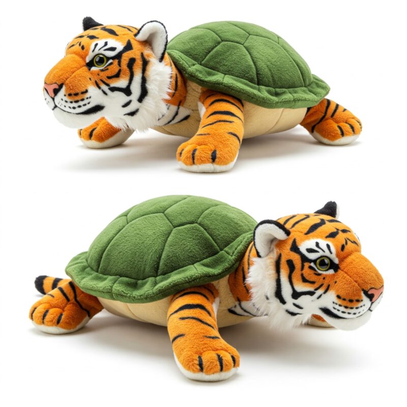 Turtliger the Striped Shellback™ – A Bold Hybrid Plush | Abnomals™ Exclusive