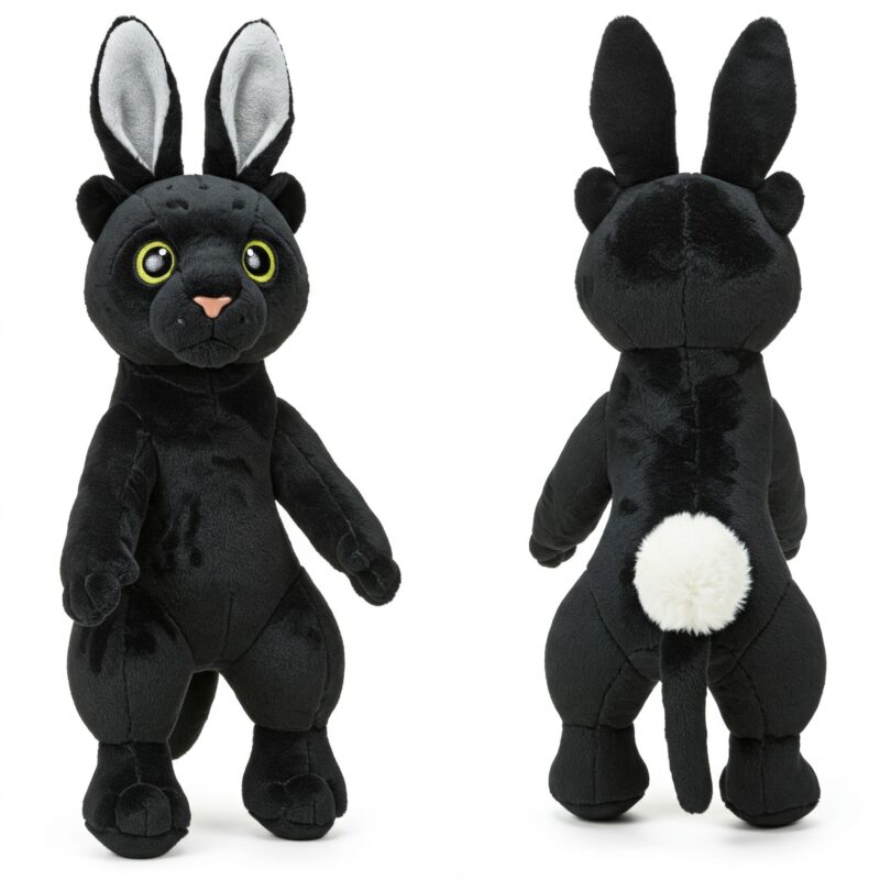 Bunther the Hopping Panther™ – A Bold Hybrid Plush | Abnomals™ Exclusive