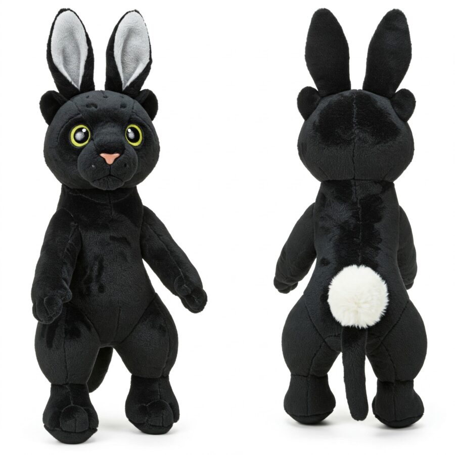 Bunther the Hopping Panther™ – A Bold Hybrid Plush | Abnomals™ Exclusive