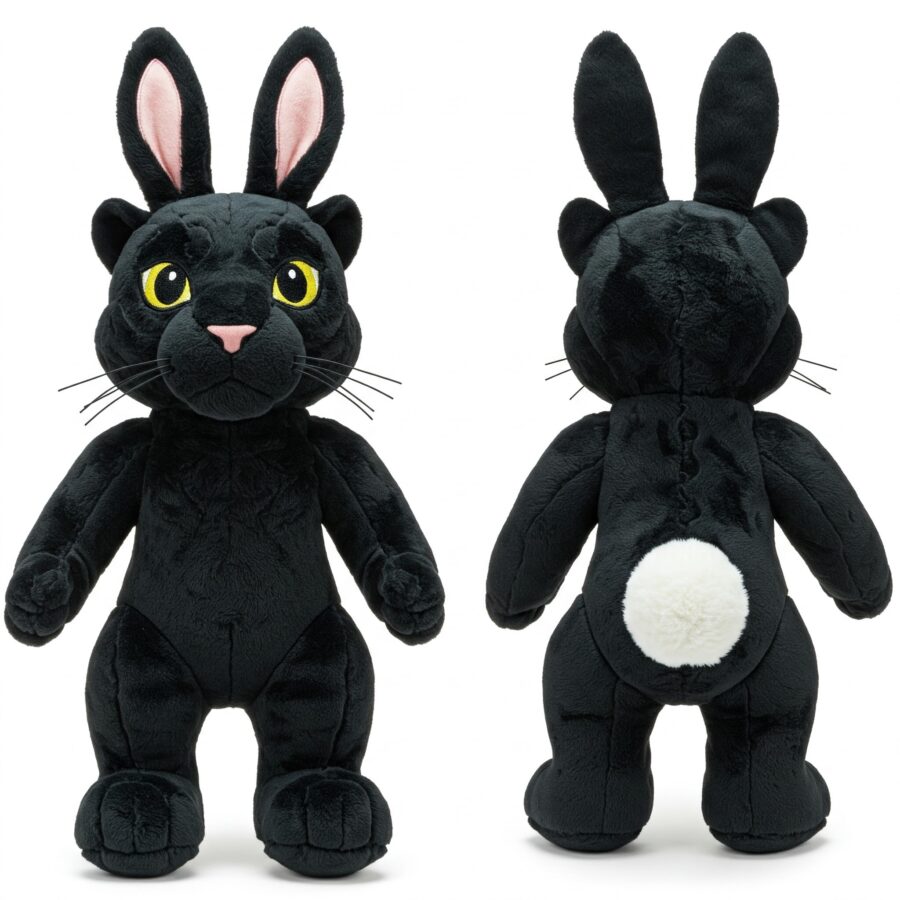 Bunther the Hopping Panther™ – A Bold Hybrid Plush | Abnomals™ Exclusive