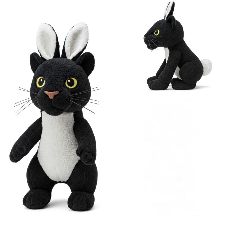 Bunther the Hopping Panther™ – A Bold Hybrid Plush | Abnomals™ Exclusive