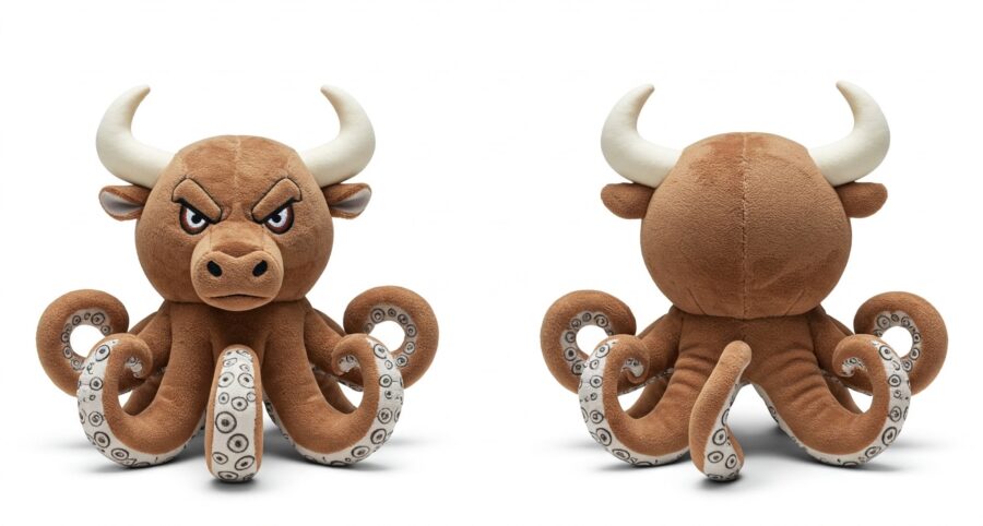 Octobull the Deep Sea Charger™ – A Bold Hybrid Plush | Abnomals™ Exclusive