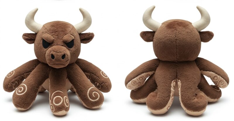 Octobull the Deep Sea Charger™ – A Bold Hybrid Plush | Abnomals™ Exclusive