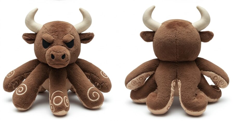 Octobull the Deep Sea Charger™ – A Bold Hybrid Plush | Abnomals™ Exclusive