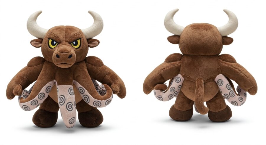 Octobull the Deep Sea Charger™ – A Bold Hybrid Plush | Abnomals™ Exclusive