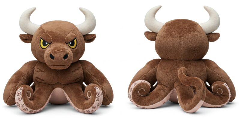 Octobull the Deep Sea Charger™ – A Bold Hybrid Plush | Abnomals™ Exclusive