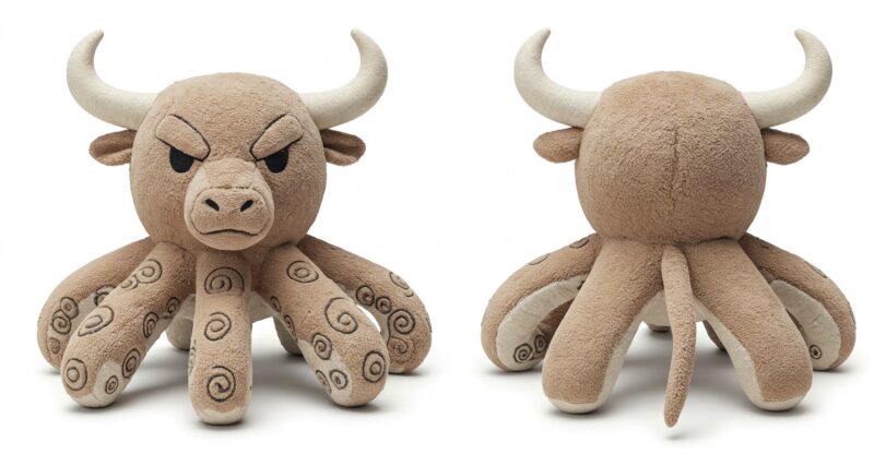 Octobull the Deep Sea Charger™ – A Bold Hybrid Plush | Abnomals™ Exclusive