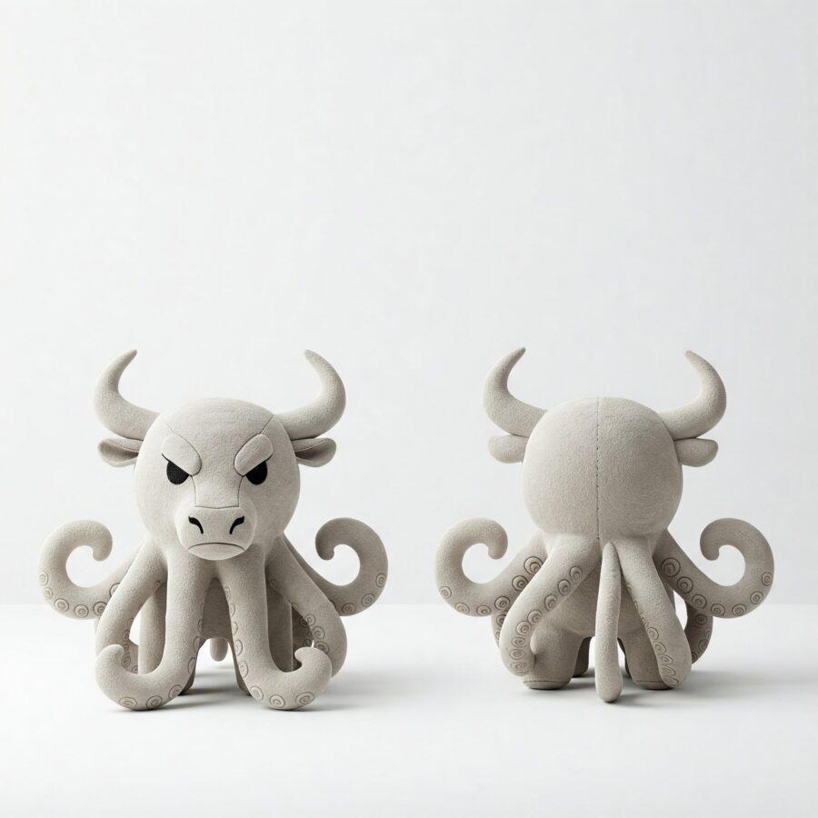 Octobull the Deep Sea Charger™ – A Bold Hybrid Plush | Abnomals™ Exclusive