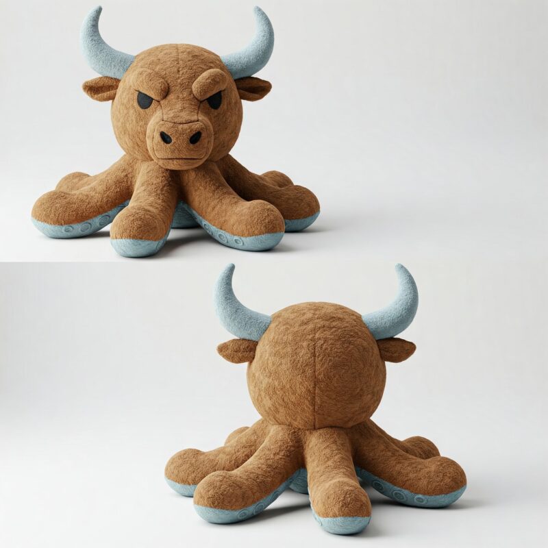 Octobull the Deep Sea Charger™ – A Bold Hybrid Plush | Abnomals™ Exclusive