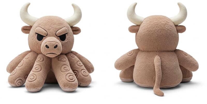 Octobull the Deep Sea Charger™ – A Bold Hybrid Plush | Abnomals™ Exclusive