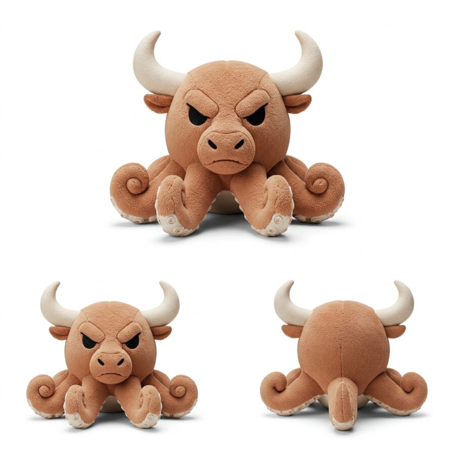 Octobull the Deep Sea Charger™ – A Bold Hybrid Plush | Abnomals™ Exclusive
