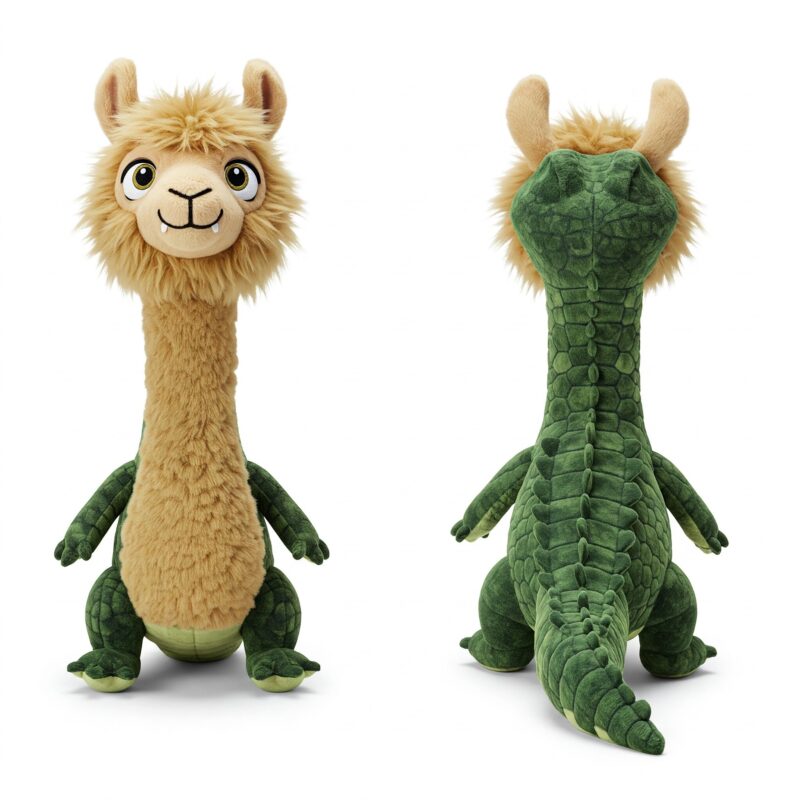 Llamadile the Woolly Snapper™ – A Bold Hybrid Plush | Abnomals™ Exclusive
