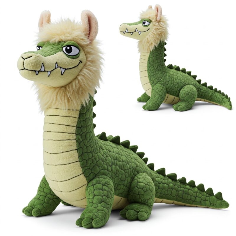 Llamadile the Woolly Snapper™ – A Bold Hybrid Plush | Abnomals™ Exclusive
