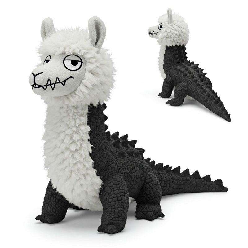 Llamadile the Woolly Snapper™ – A Bold Hybrid Plush | Abnomals™ Exclusive