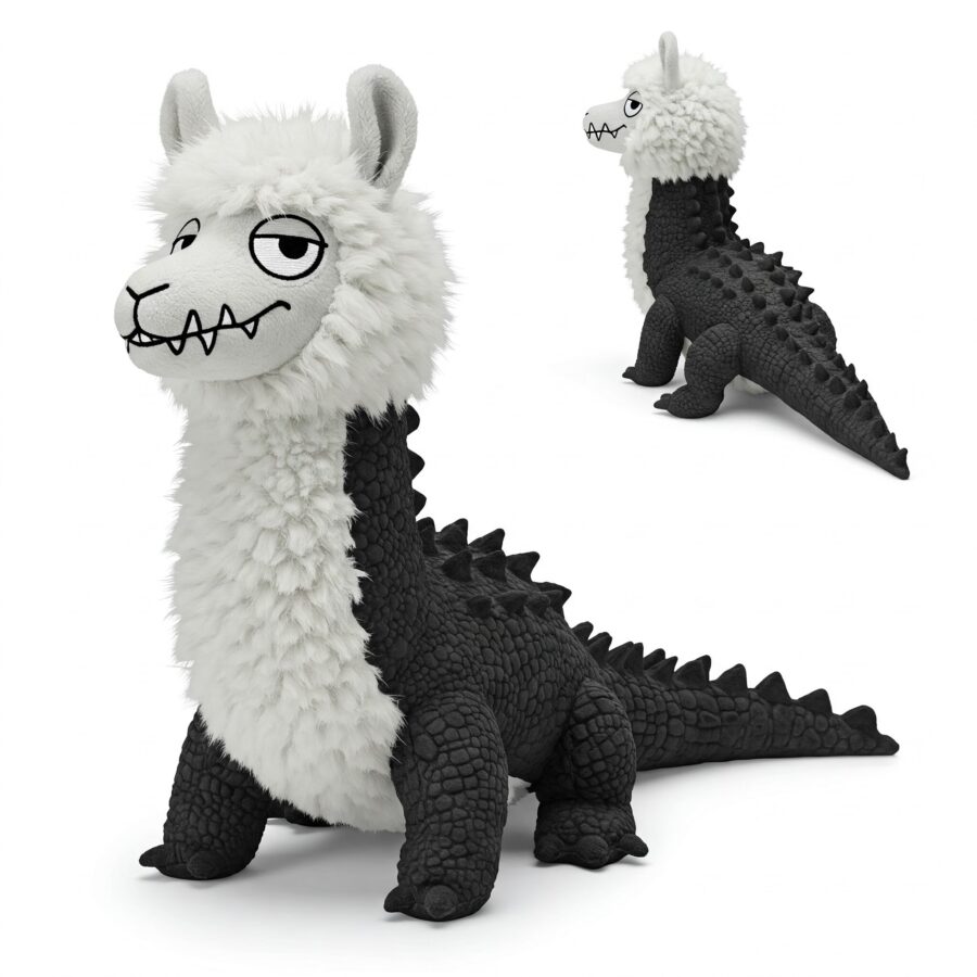 Llamadile the Woolly Snapper™ – A Bold Hybrid Plush | Abnomals™ Exclusive