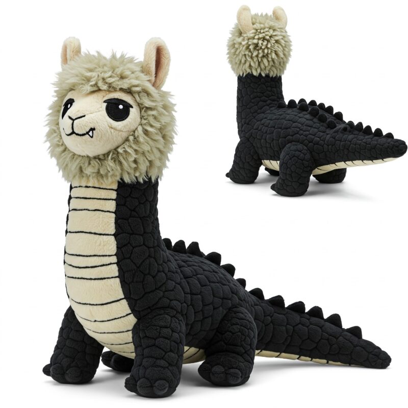 Llamadile the Woolly Snapper™ – A Bold Hybrid Plush | Abnomals™ Exclusive