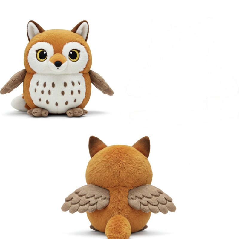 Foxowl the Sly Flyer™ – A Cunning Hybrid Plush | Abnomals™ Exclusive