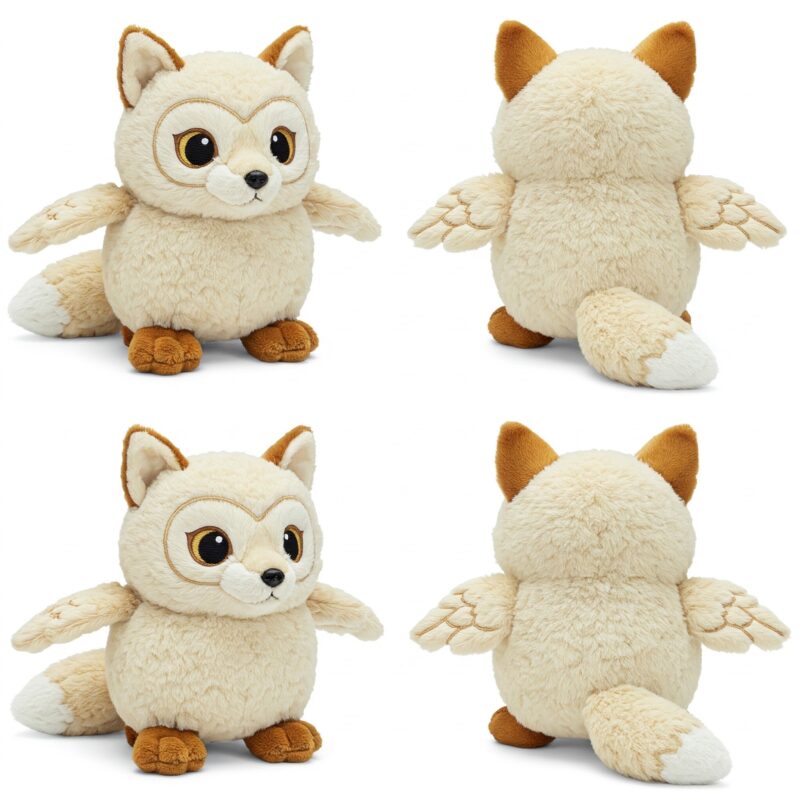 Foxowl the Sly Flyer™ – A Cunning Hybrid Plush | Abnomals™ Exclusive