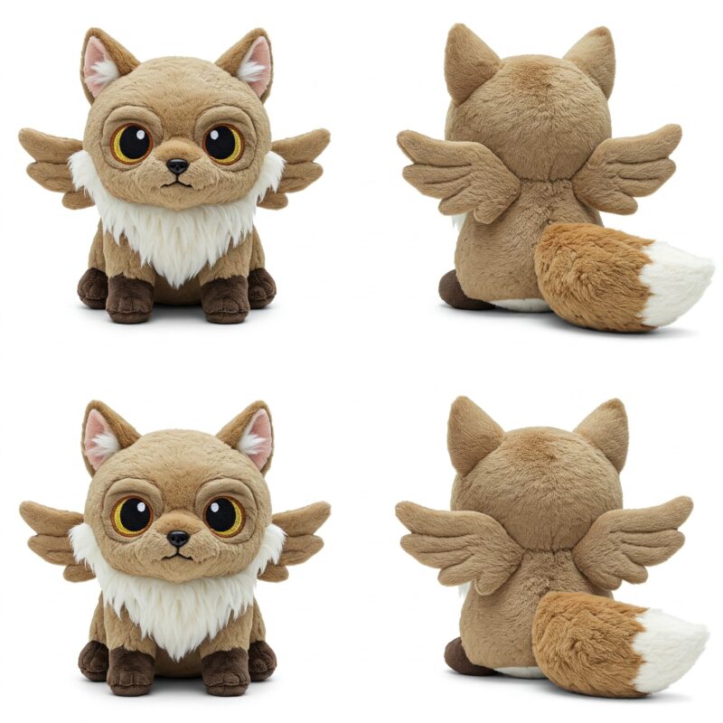 Foxowl the Sly Flyer™ – A Cunning Hybrid Plush | Abnomals™ Exclusive