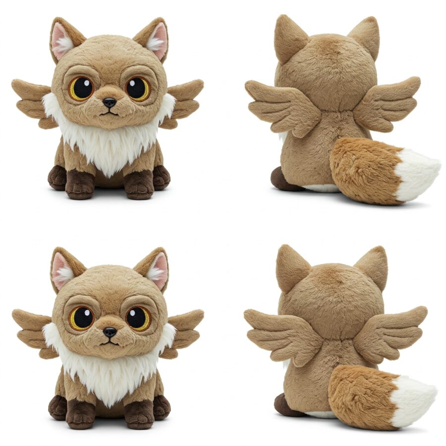 Foxowl the Sly Flyer™ – A Cunning Hybrid Plush | Abnomals™ Exclusive