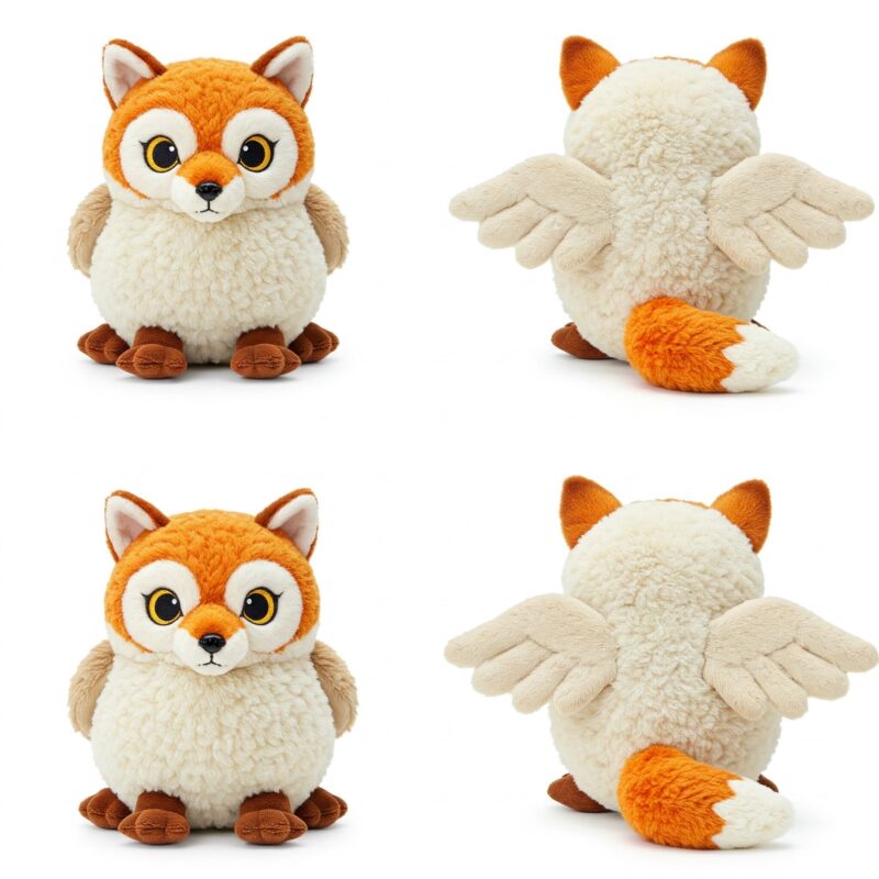 Foxowl the Sly Flyer™ – A Cunning Hybrid Plush | Abnomals™ Exclusive